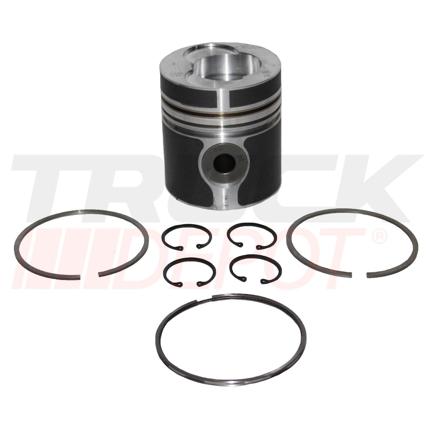 Pistón de motor 3ra 352a con vaciado con anillos
