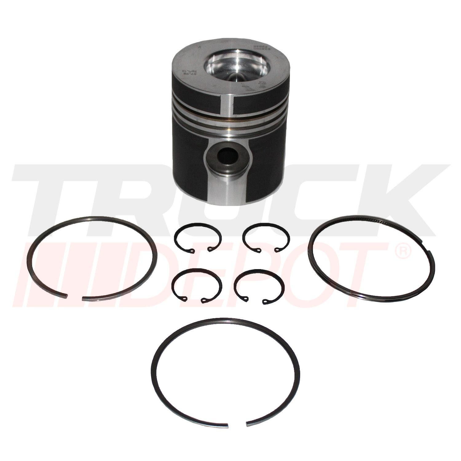 Pistón de motor 3ra 366 cónico con anillos