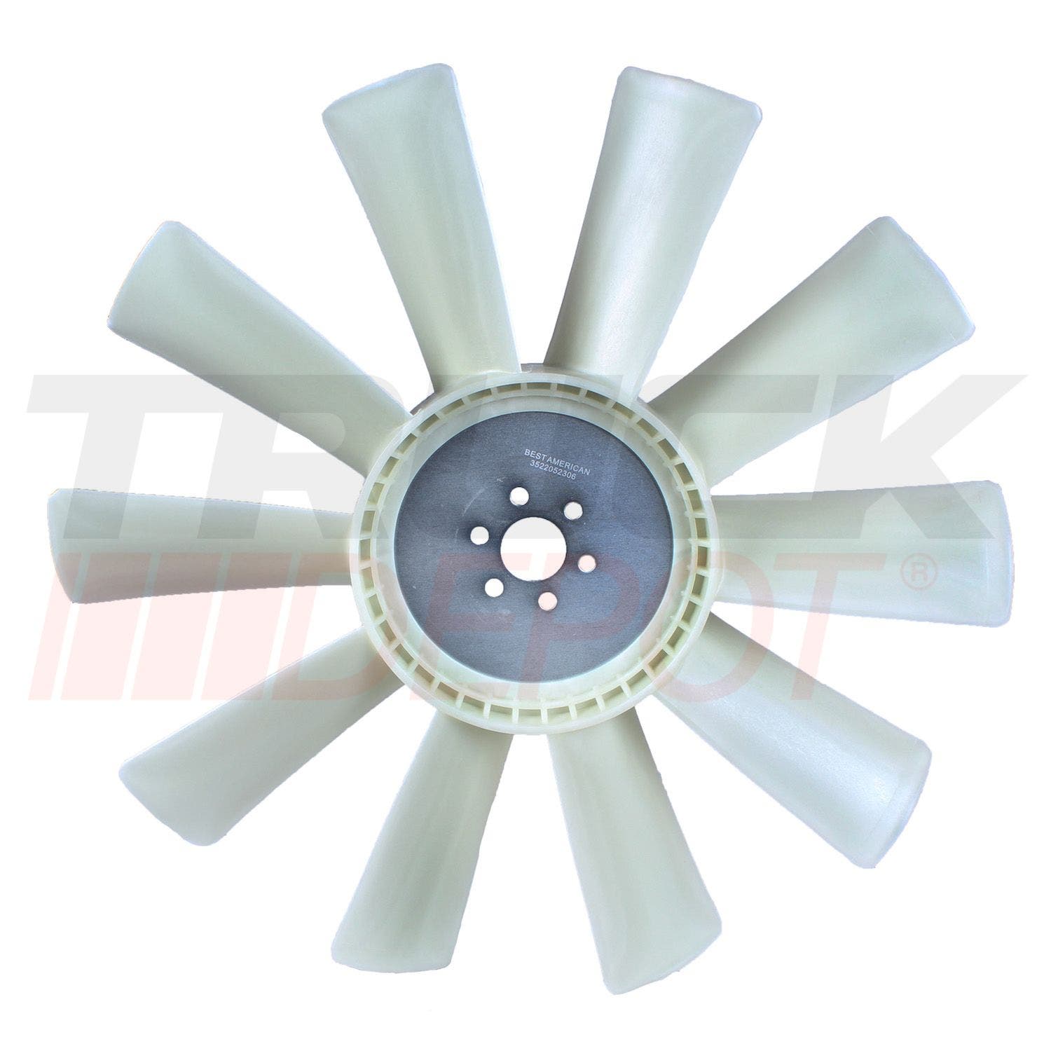 Ventiladora de motor 352 de 10 aspas