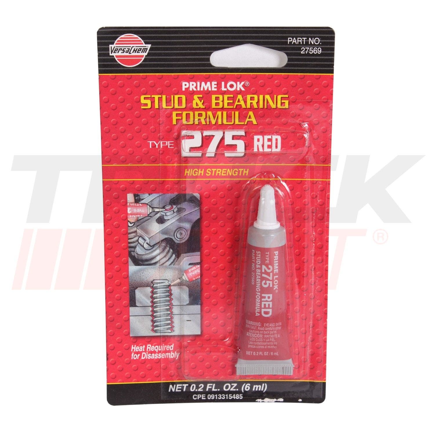 Fijador de rosca rojo pequeño Loctite 6 ml