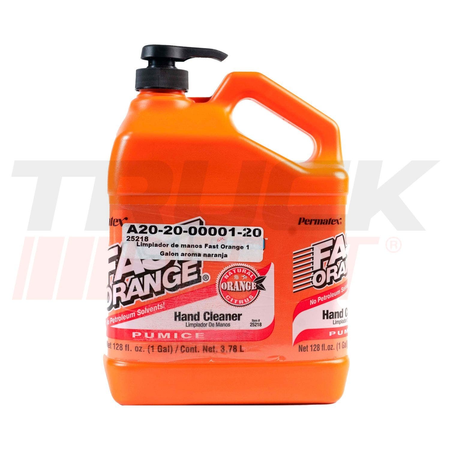 Limpiador de manos Fast Orange 1 Galón aroma naranja caja 4 unidades