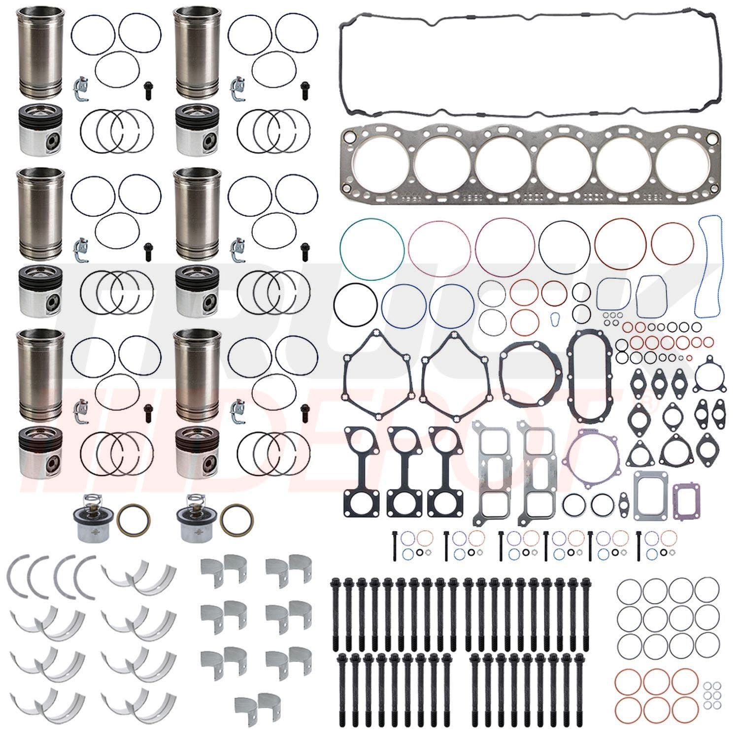 Overhaul de motor Detroit motor 14L monotermico