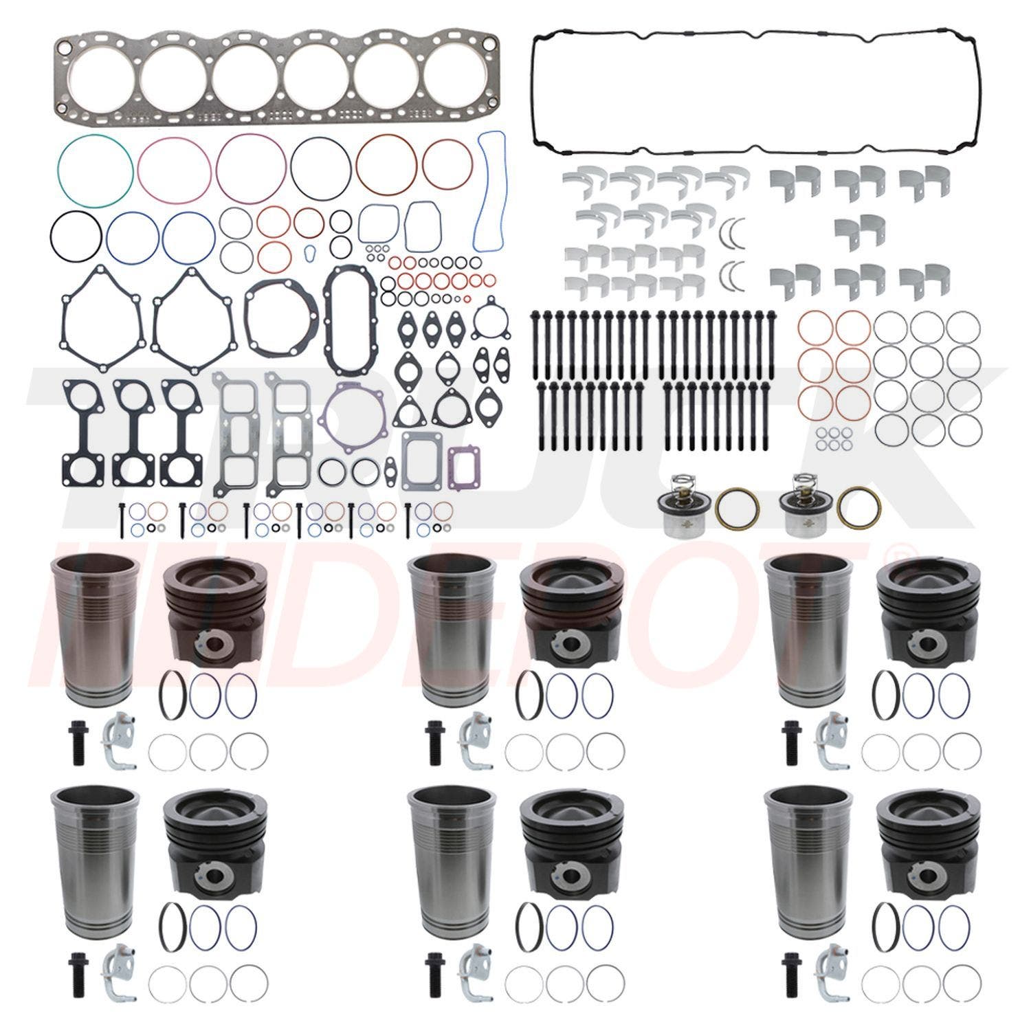 Kit de overhaul de motor Detroit 14 litros con EGR PaI