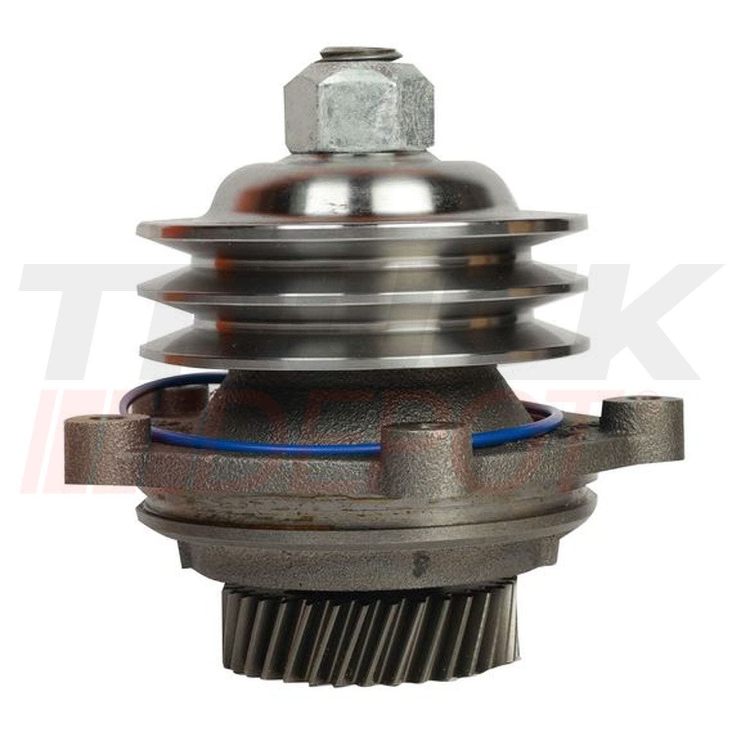 Polea de accesoriosPARA Bandas en V 2 canales  con engranaje helicoidal de 34 dientes para motor Detroit S60  12,7