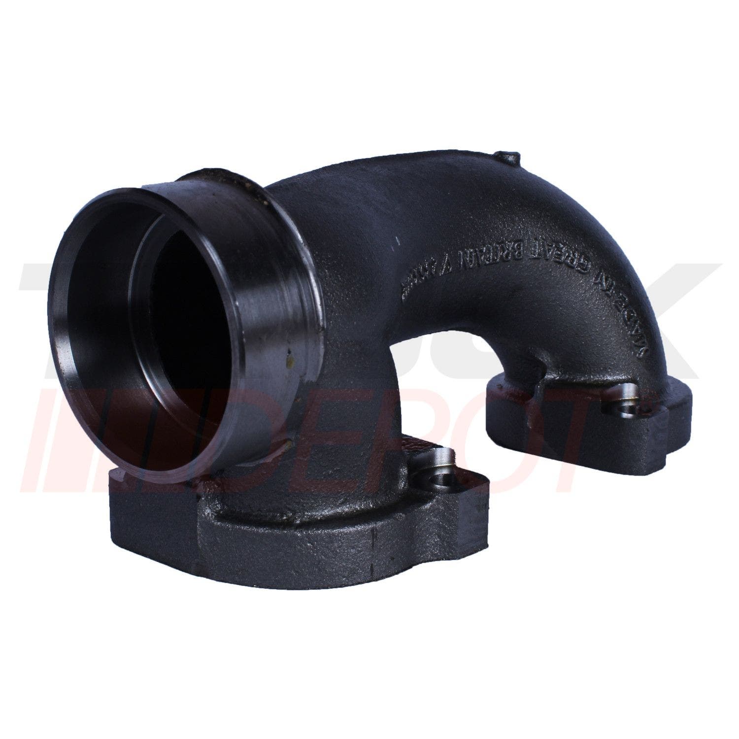 Manifold de escape para motor Detroit 14 litros parte trasera