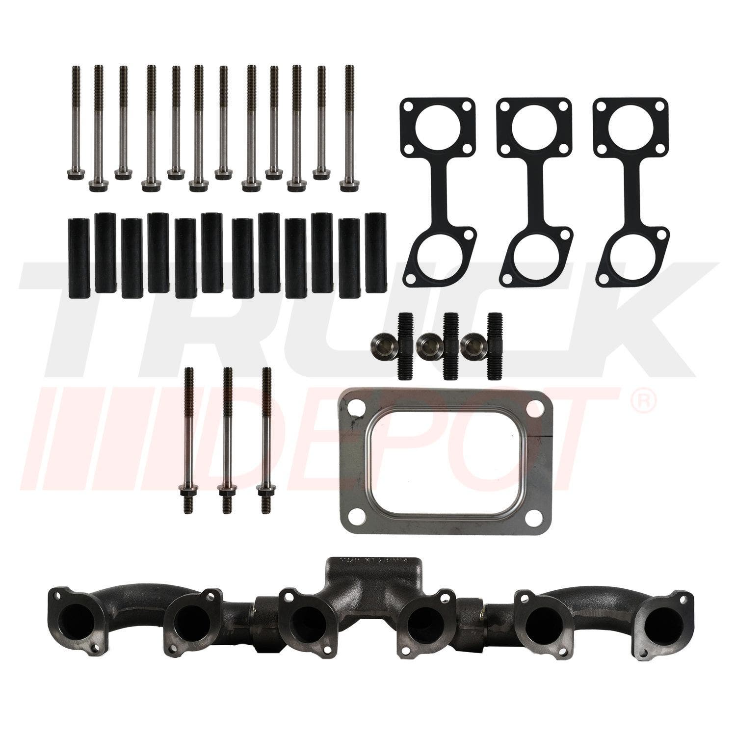 Kit multilple de escape para motor Detroit S60 DDC III, DDC IV (Tornillos & Empaques)