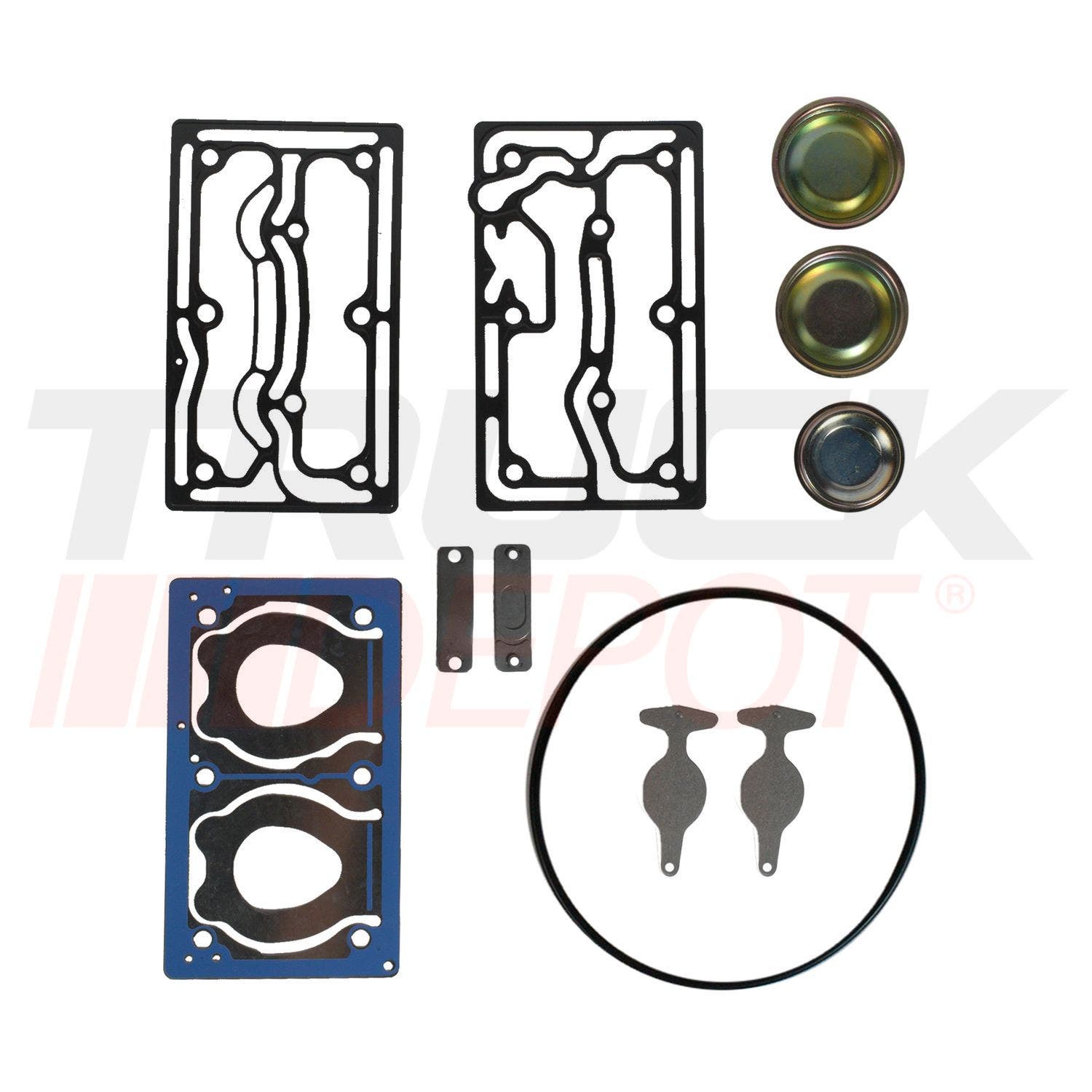 Kit de culata de compresor de aire doble para motor Mack y Volvo