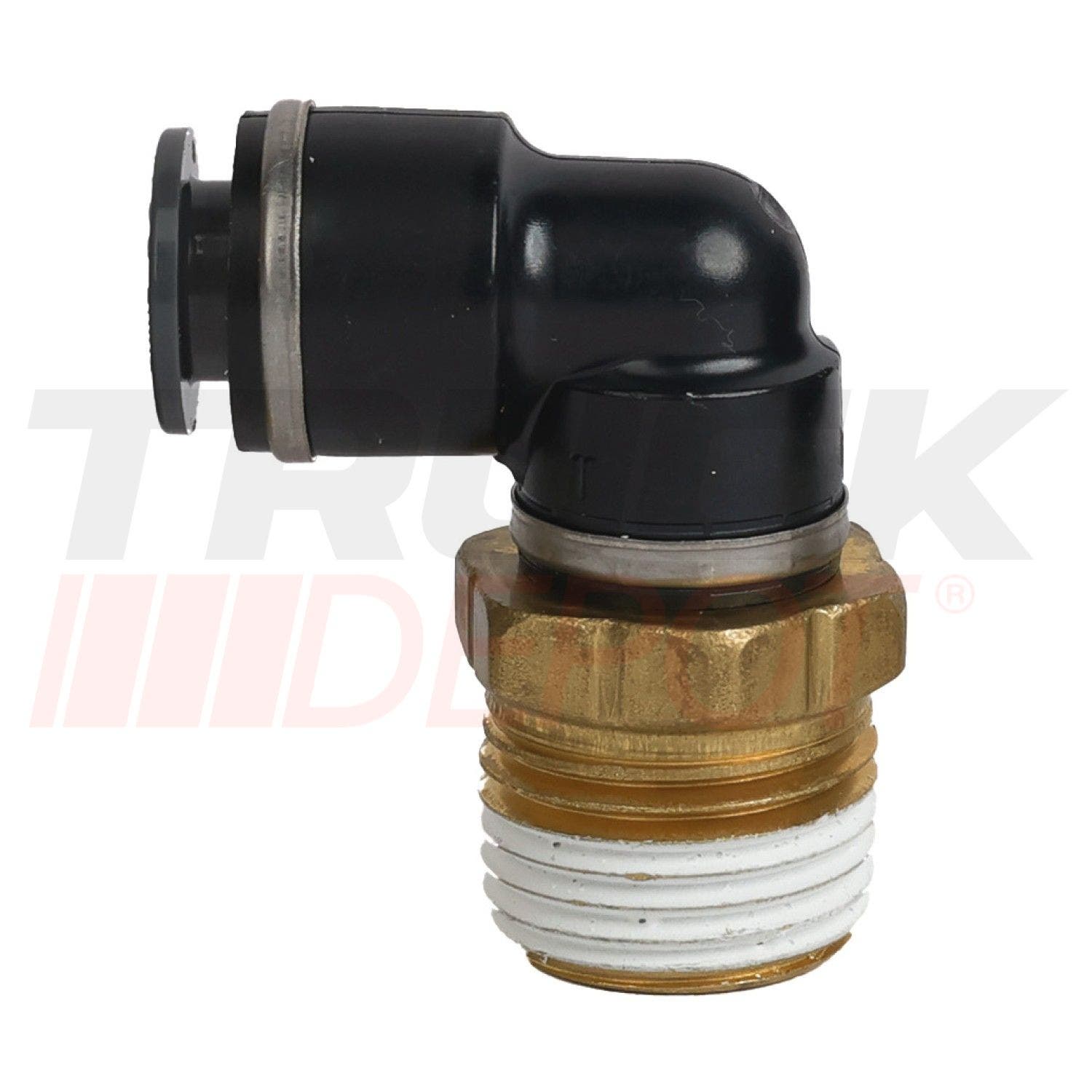 Codo de 90&deg; acople rapido ca&ntilde;eria de 3/8X 1/2 baquelita