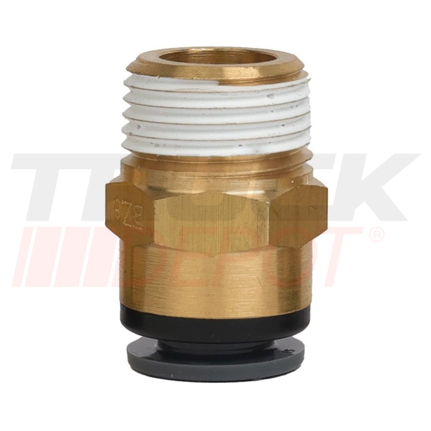 Union acople rapido con rosca 3/8 cañeria x 3/8 baquelita