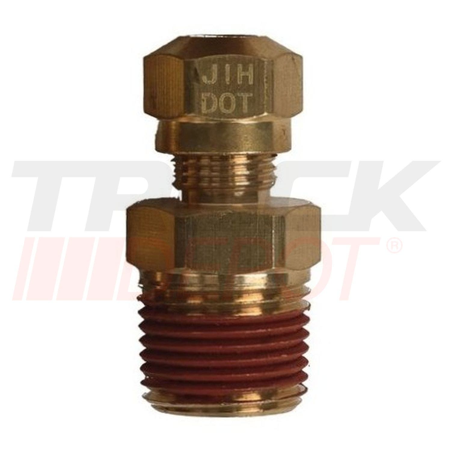 Conector macho recto de bronce 1/4 ca&ntilde;eria x 3/8 baquelita