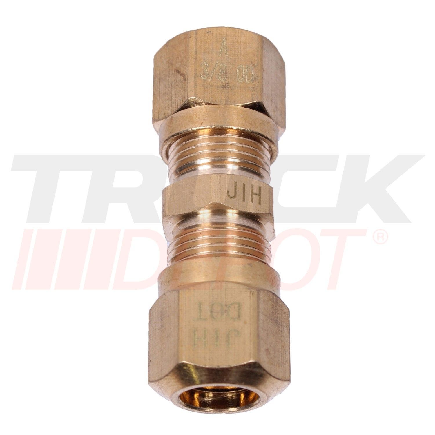 Union de manquera de bronce de 3/8 completa