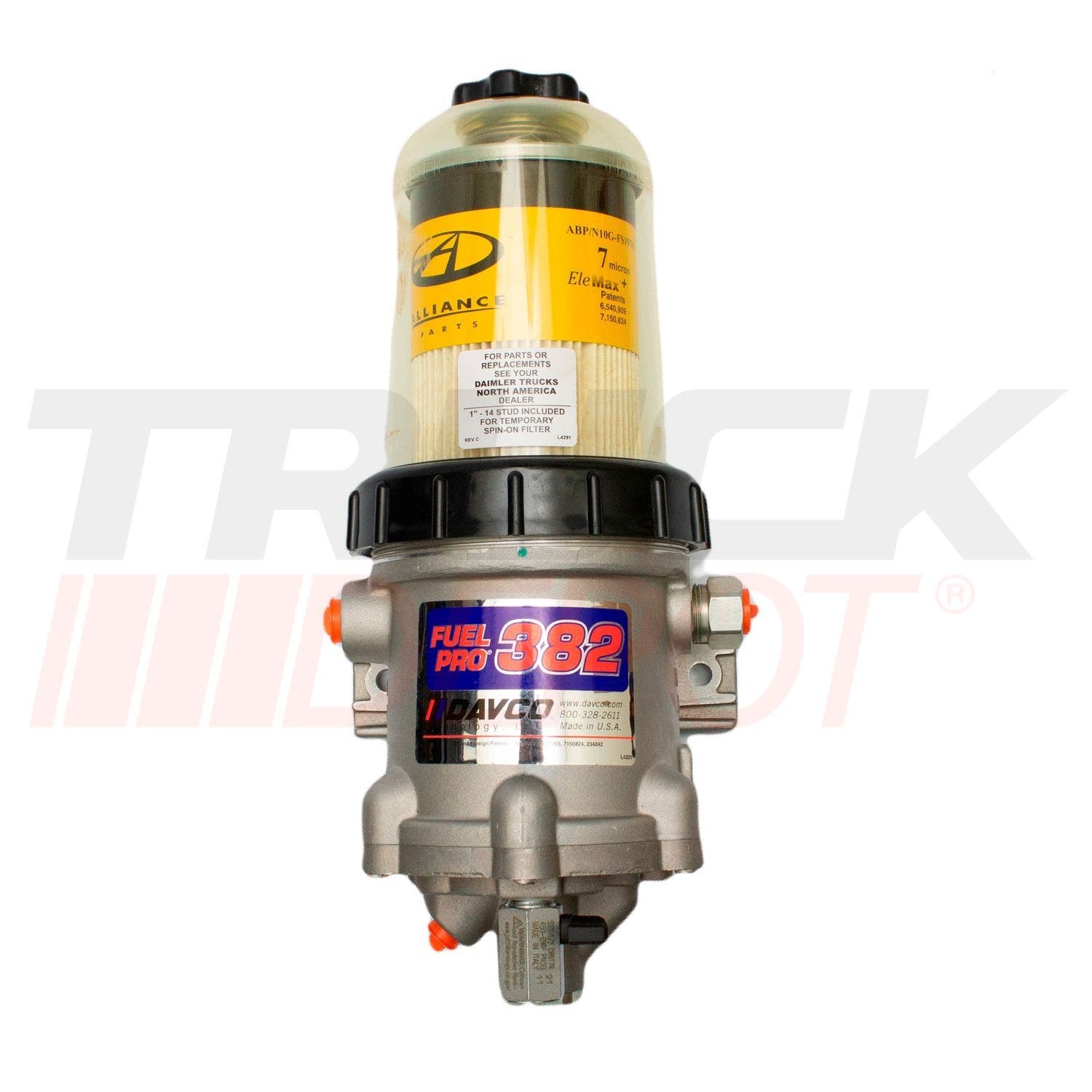 Base de racor con Filtro separador de agua para Freightliner