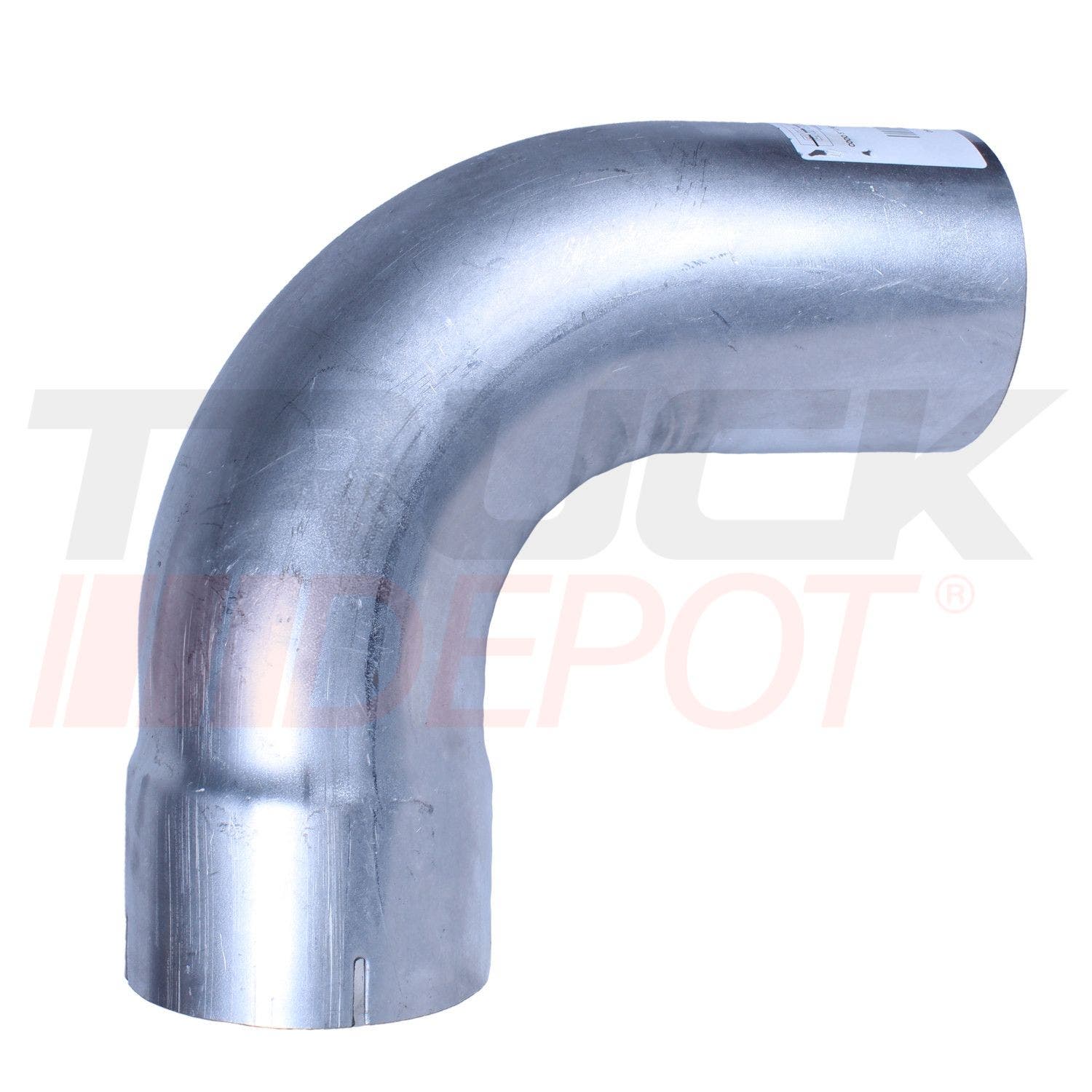 Codo de escape de 5" x 10" x 10" aluminizada de 90° mixta