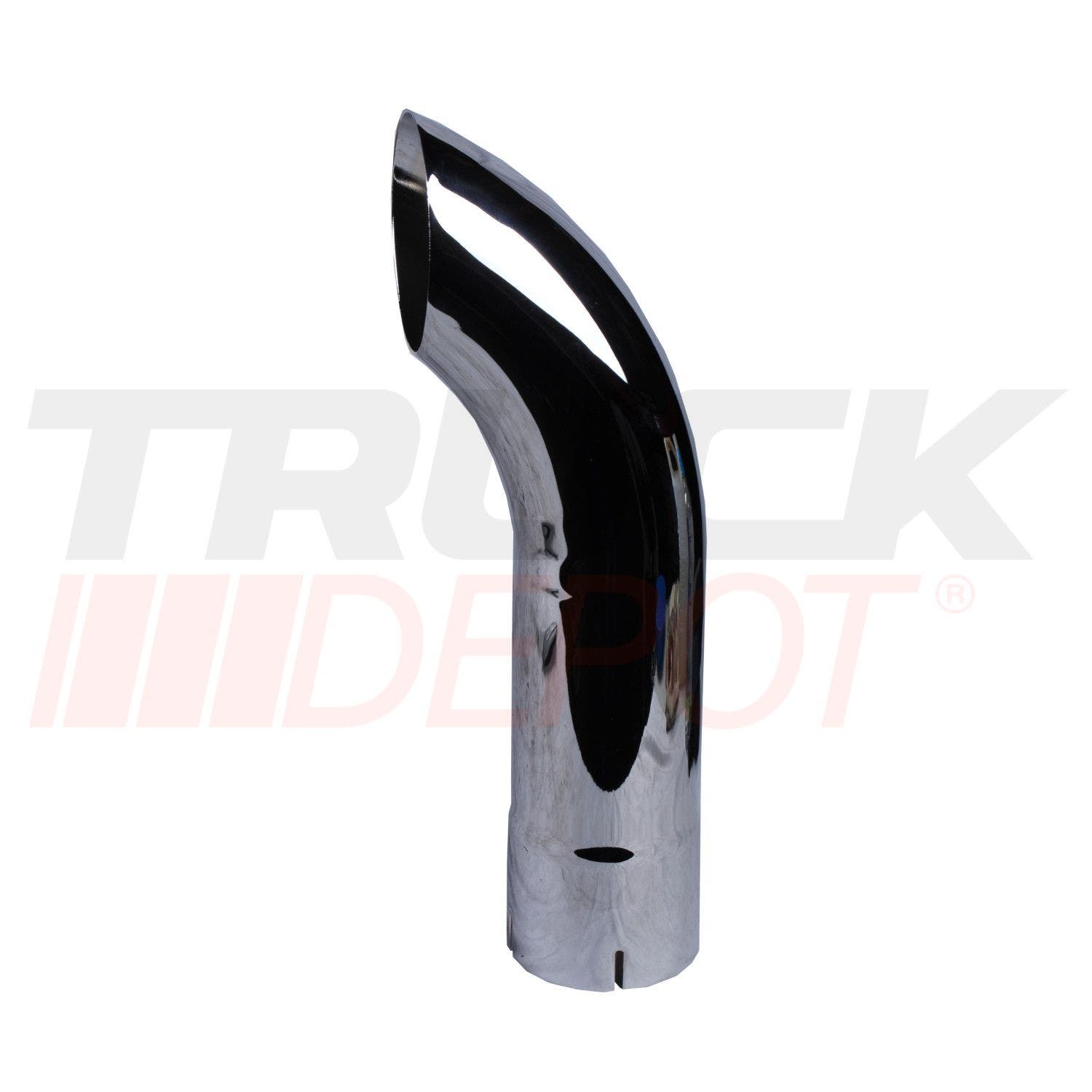 Cola de escape de 4 x 18" con charra cromada