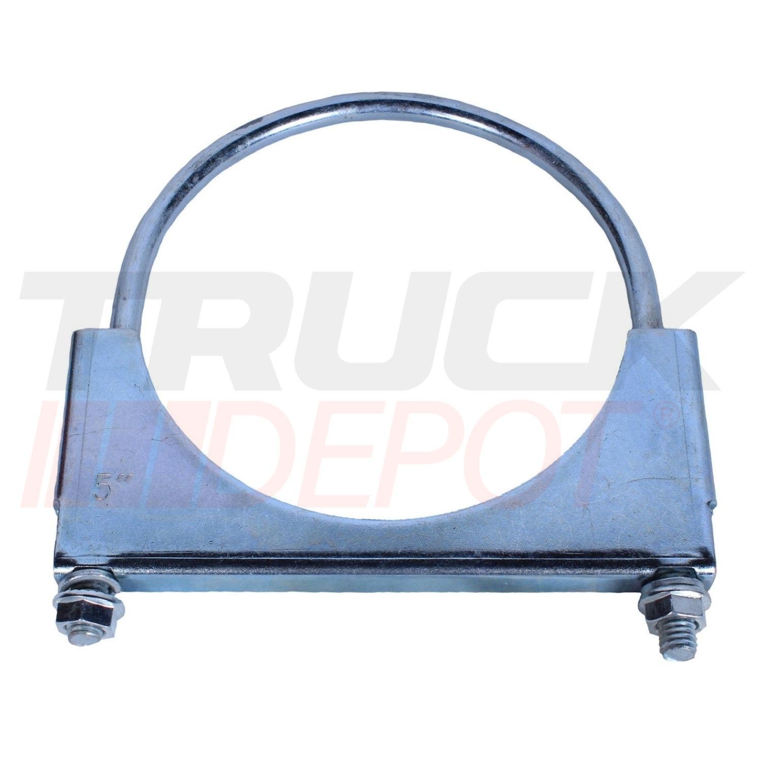 Abrazadera tipo U redonda galvanizada de 5"