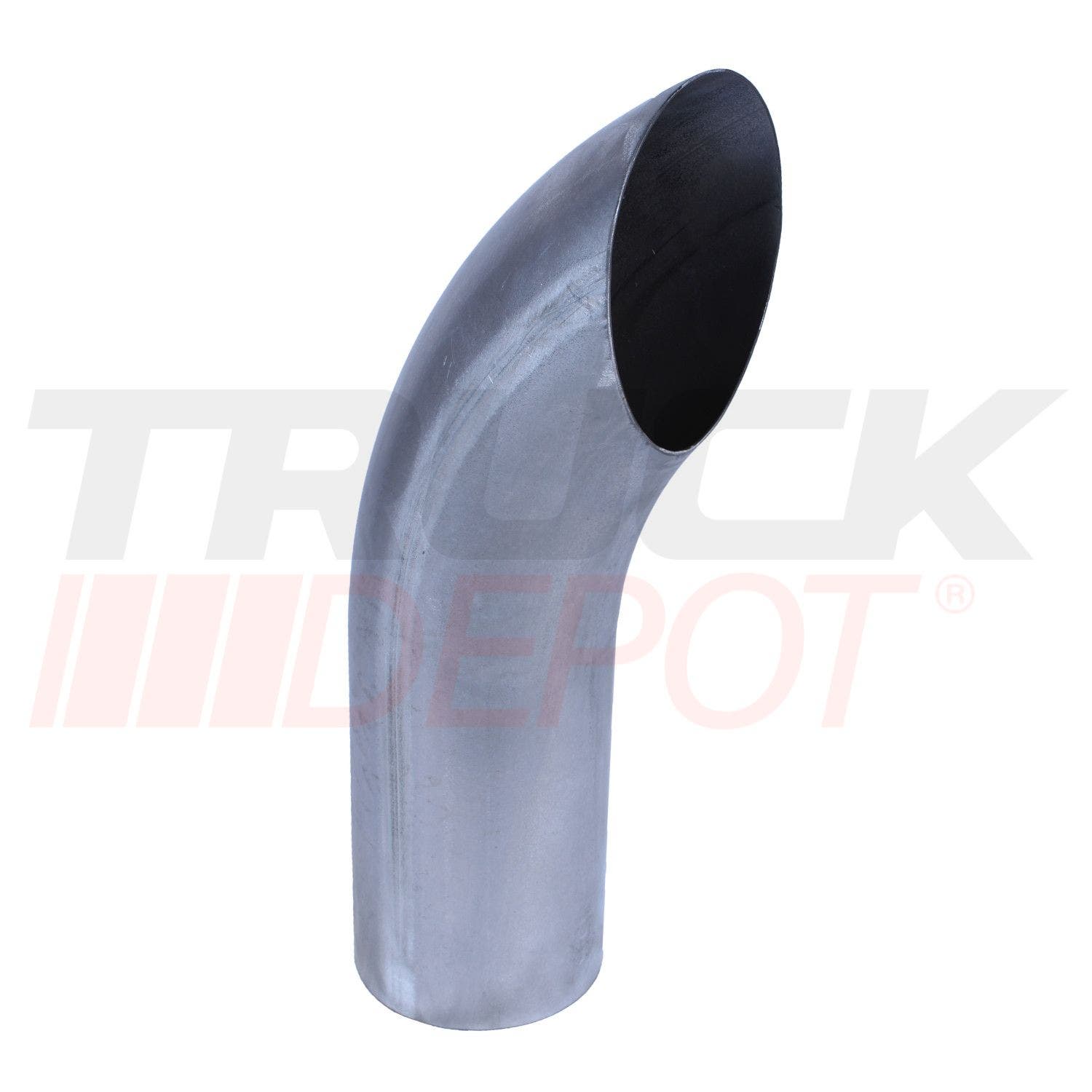 Cola de escape de 5" x 18" largo aluminizada lisa