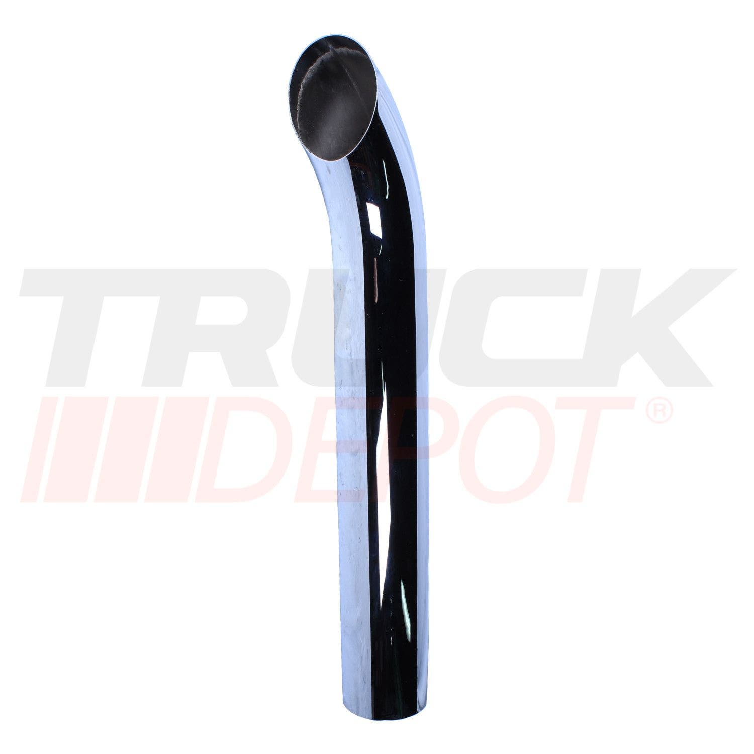 Cola de escape de 5 x 36" cromada popular curva lisa