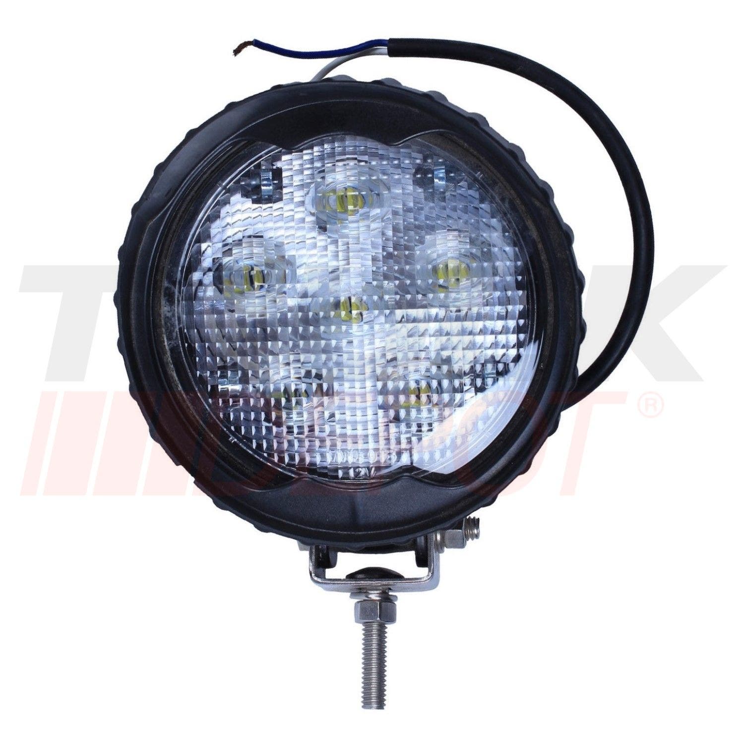 Luz de trabajo HD redonda 6 LED 550 lumenes 12V