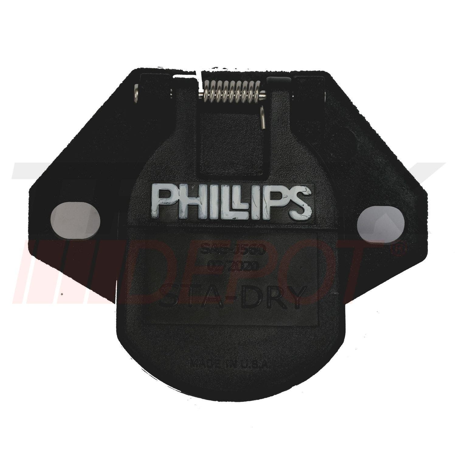 Conector hembra de 7 pines con tornillo resistente al agua Phillips