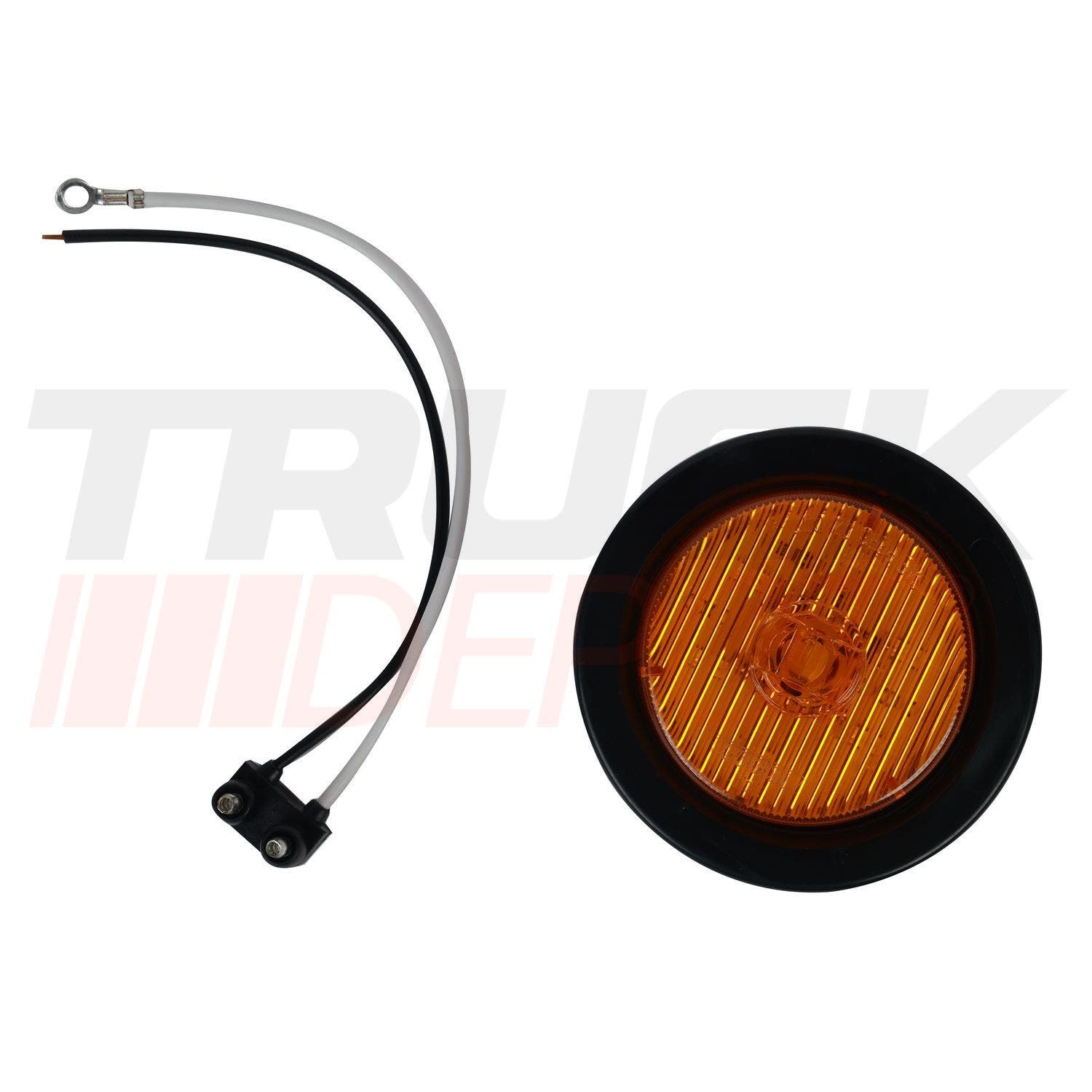 Stop de 2 1/2" amarillo redondo de 7 LED