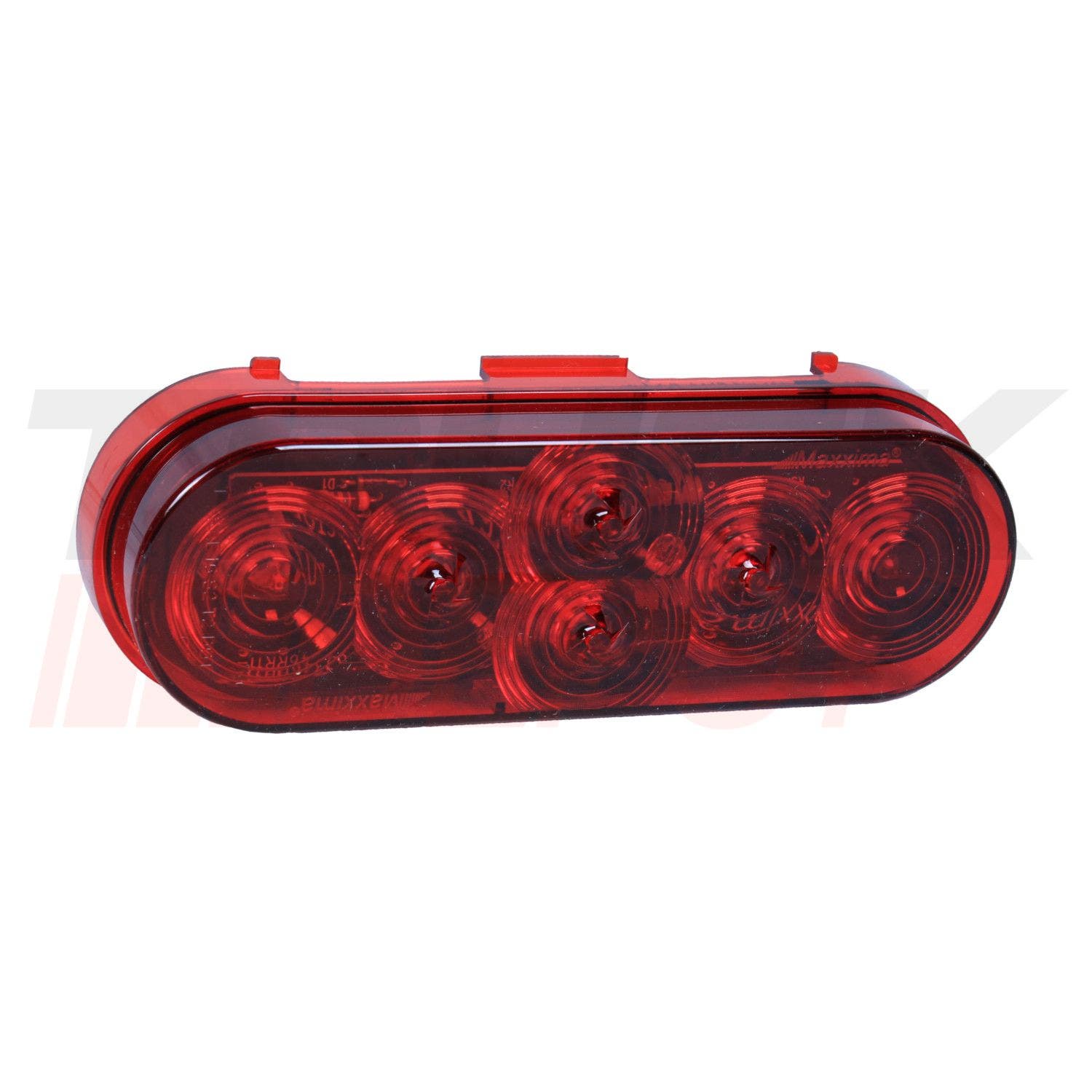 Stop ovalado de 6" de 6 LED rojo