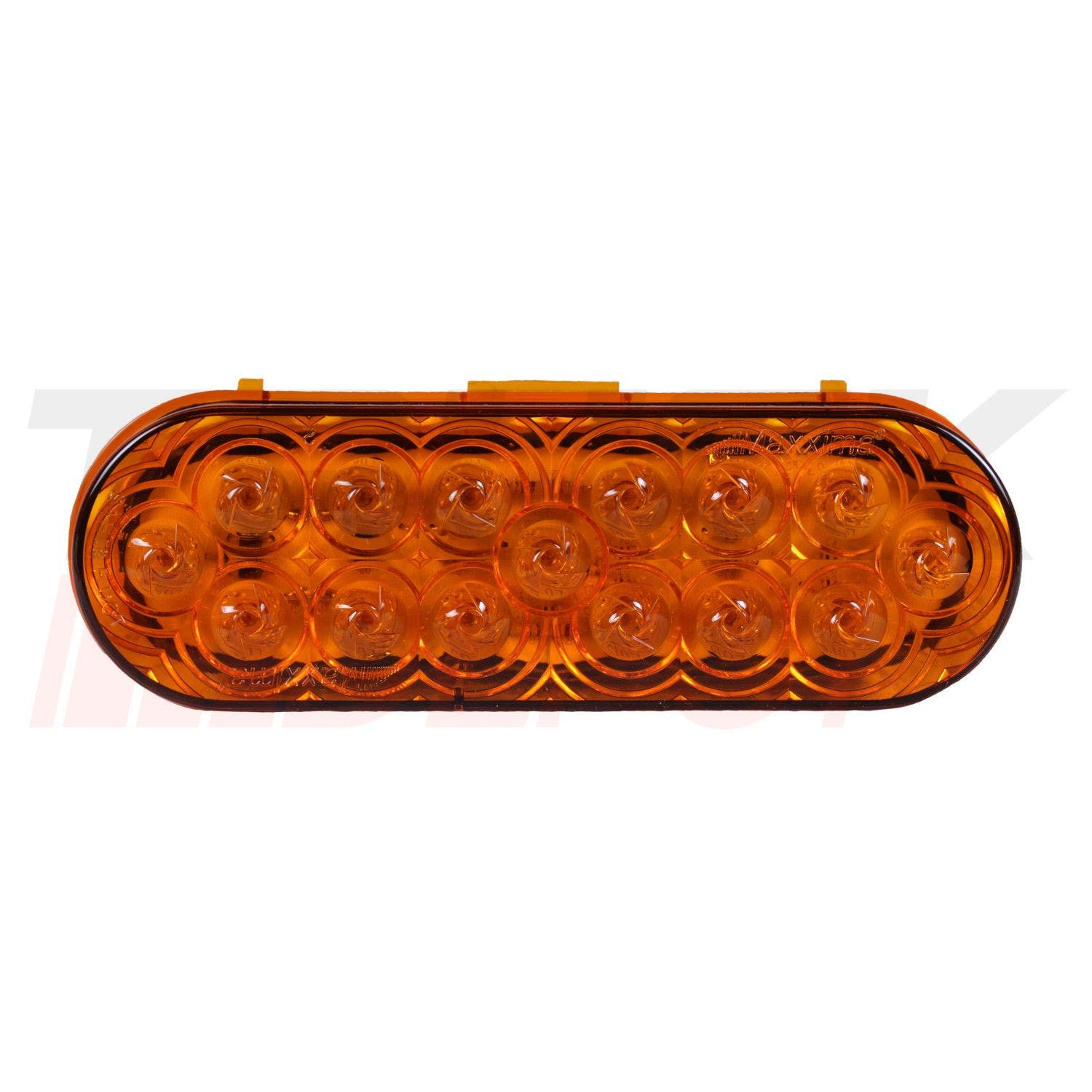 Stop trasero ovalado de 6" amarillo de 15 LED (solo)