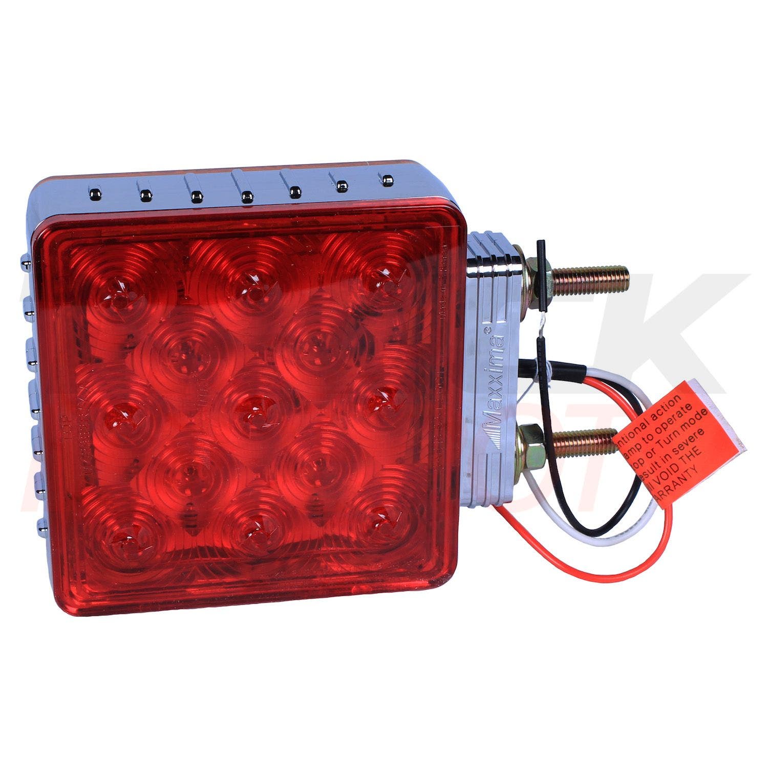 Vía frontal cuadrada de 2 tornillos L/C 9 LED rojos 13 LED amarillos LH