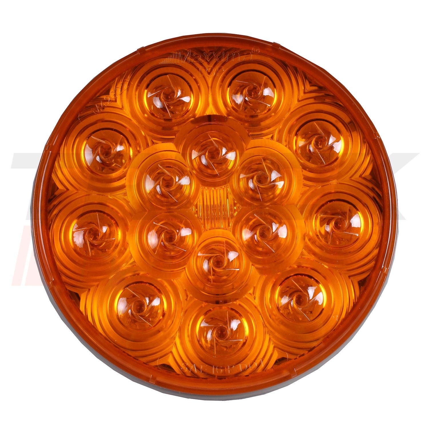 Stop redondo de 4" de 15 LED amarillo (solo)