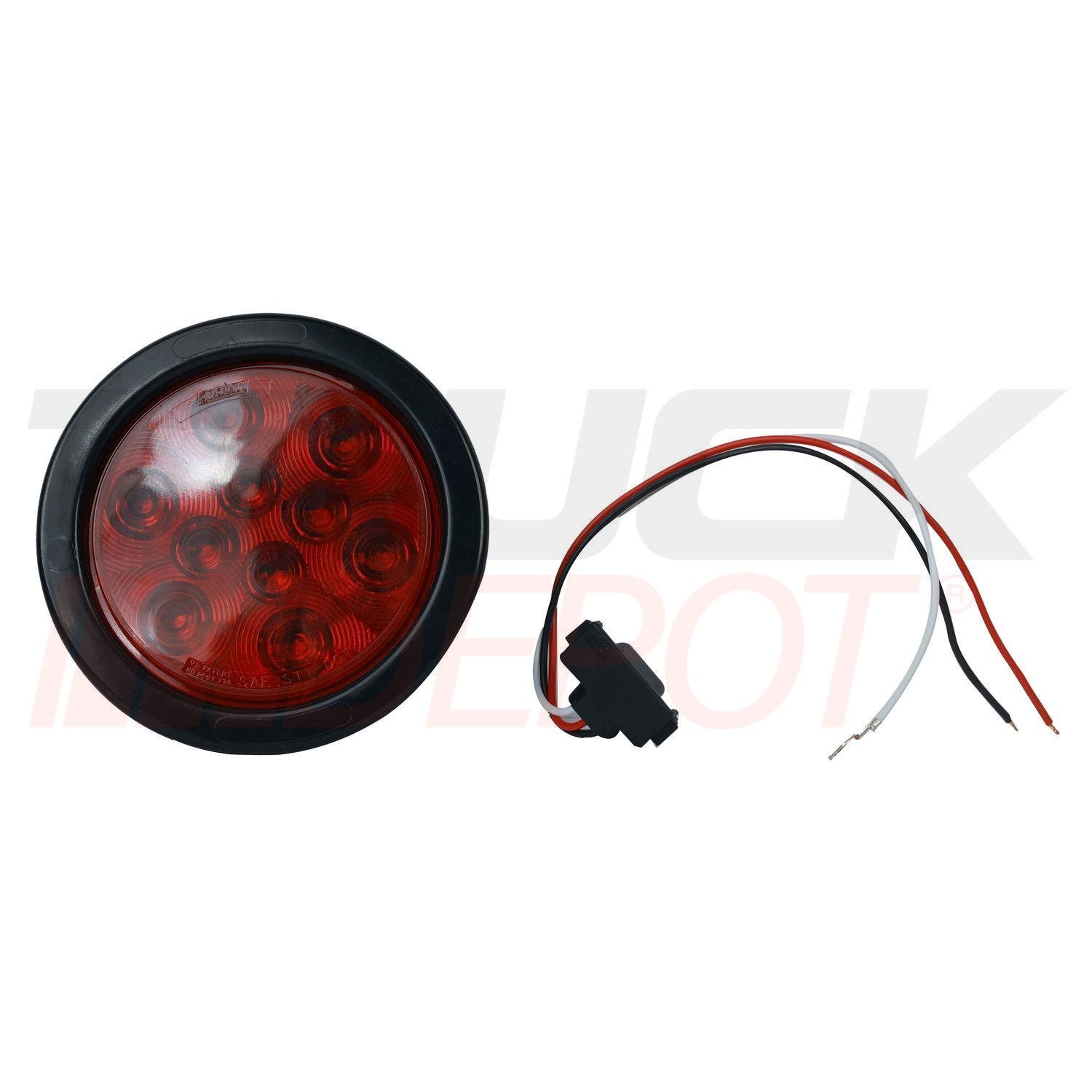 Stop de 4" rojo de 10 LED 12/24V