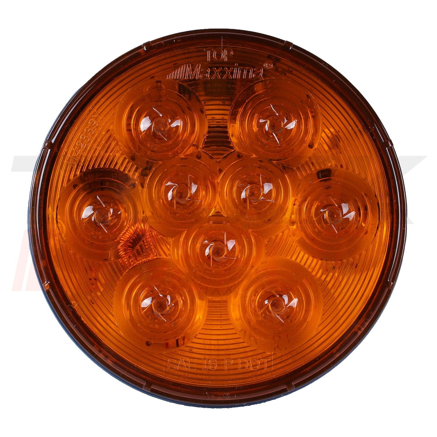 Stop redondo de 4" amarillo de 10 LED 12/24V