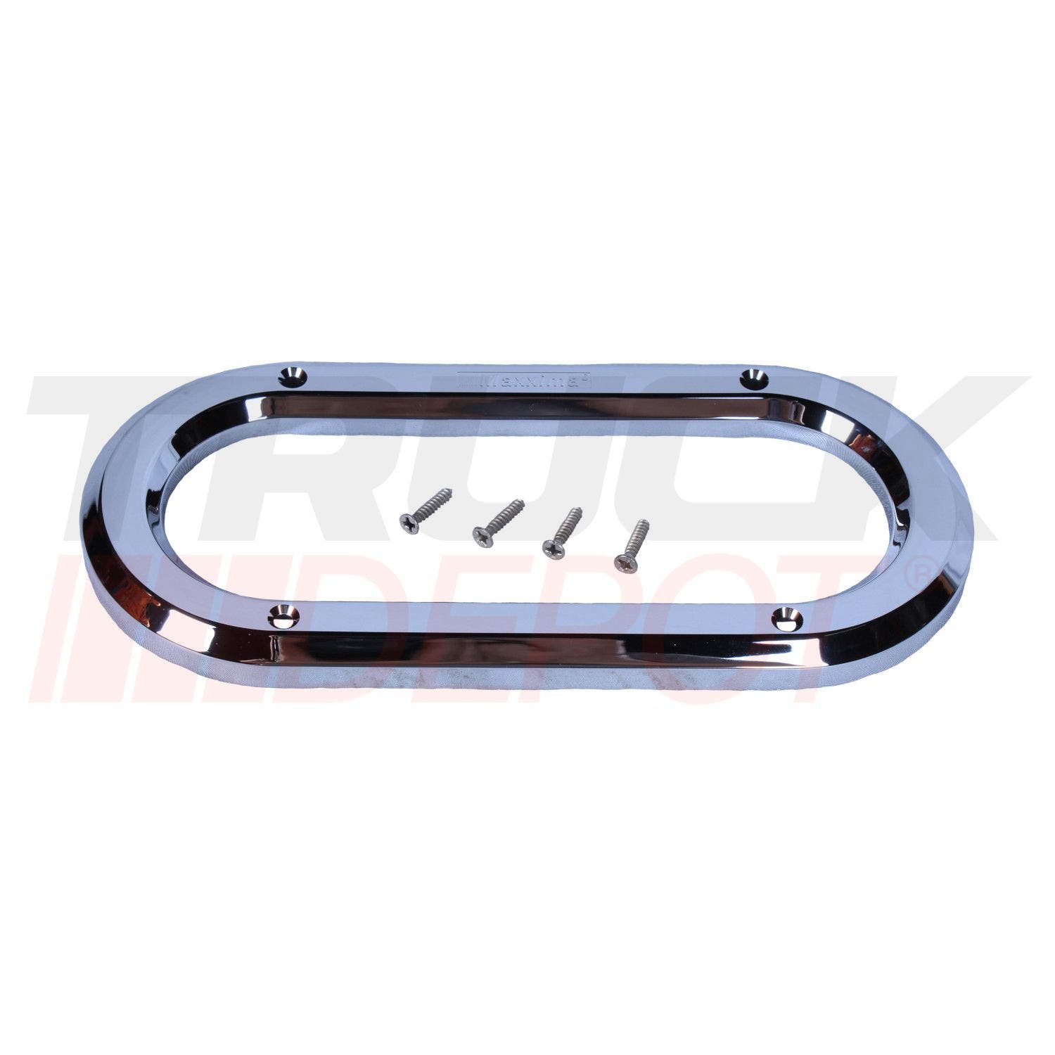 Cromado para stop ovalado de 6" de hule