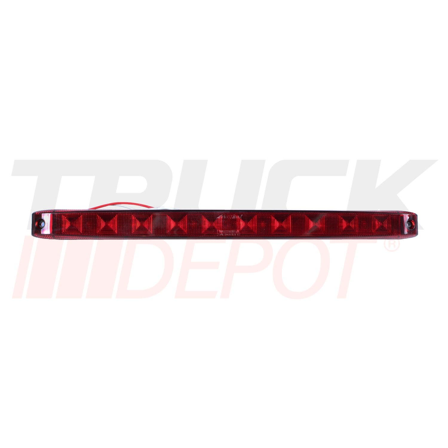 Barra de luces rojos de 10 LED 15.4" largo