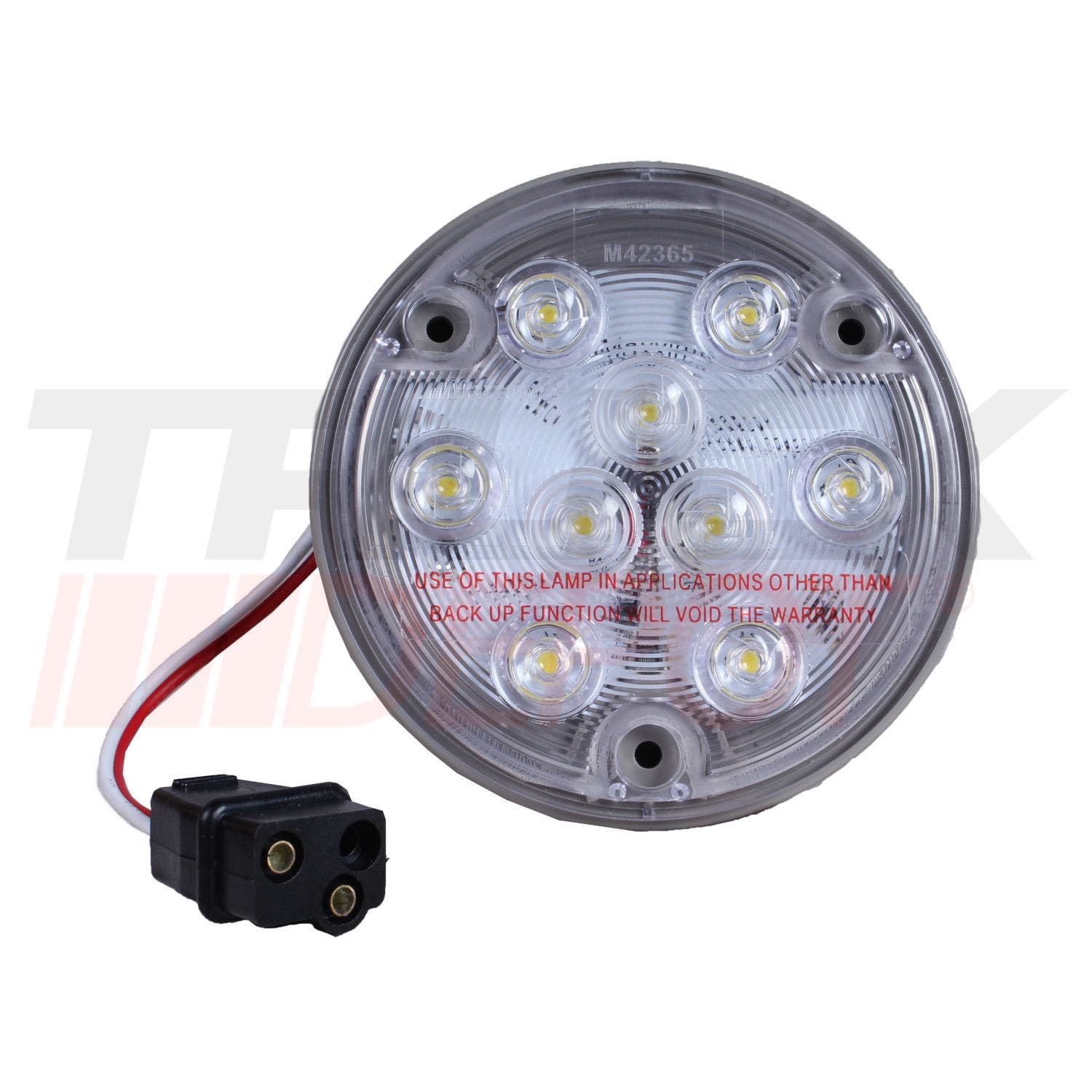 Stop de 4" base de tornillo blanco de 9 LED