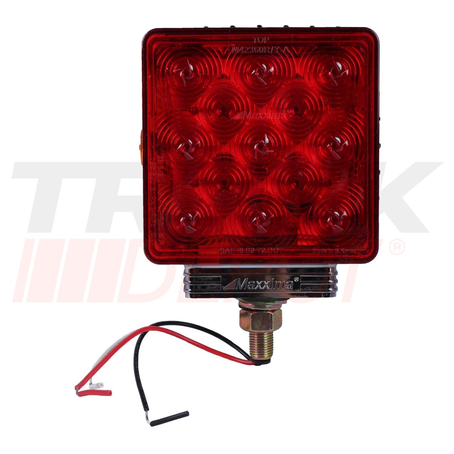 Via cuadrada LH de un tornillo rojos 13 / 13 LED amarillos
