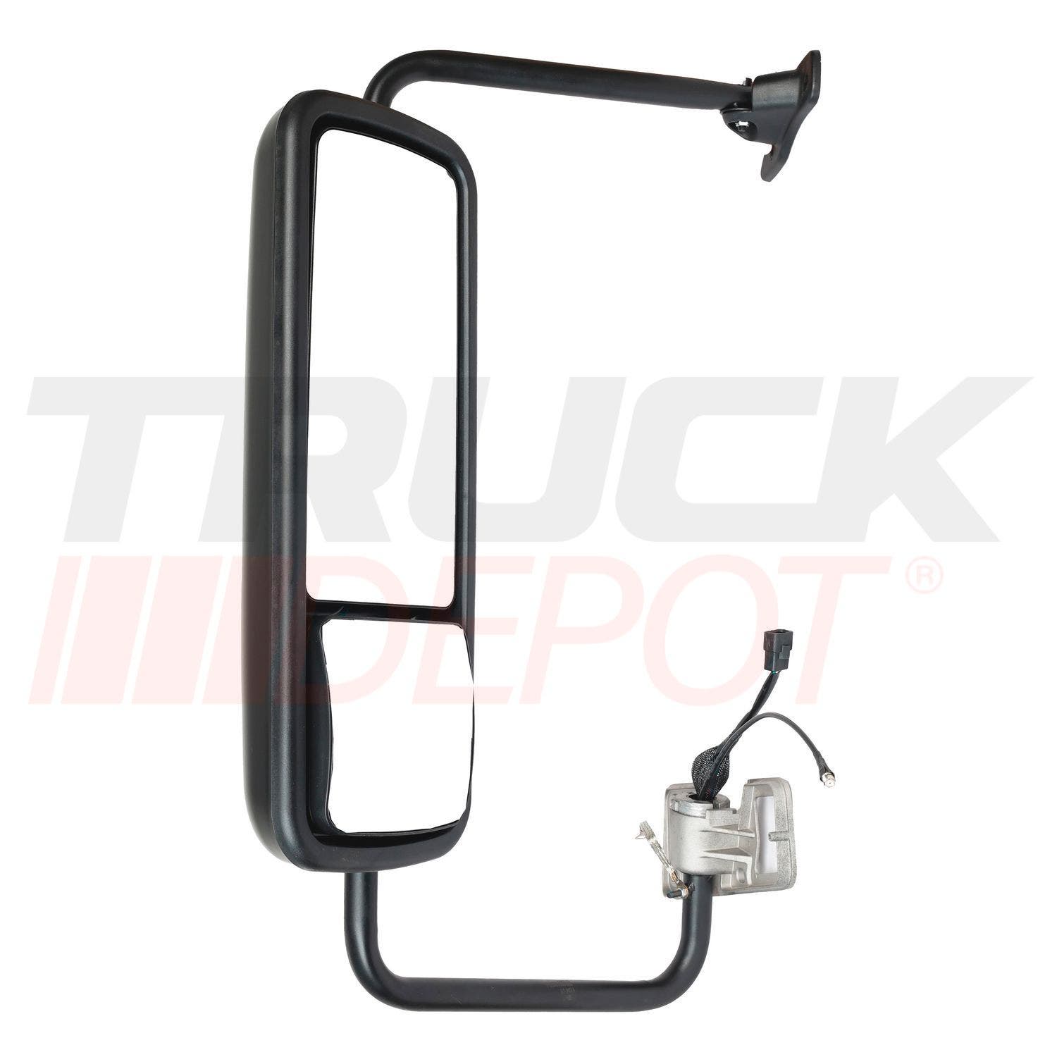 Espejo retrovisor izquierdo completo con calefacción color negro Freightliner Century-Columbia