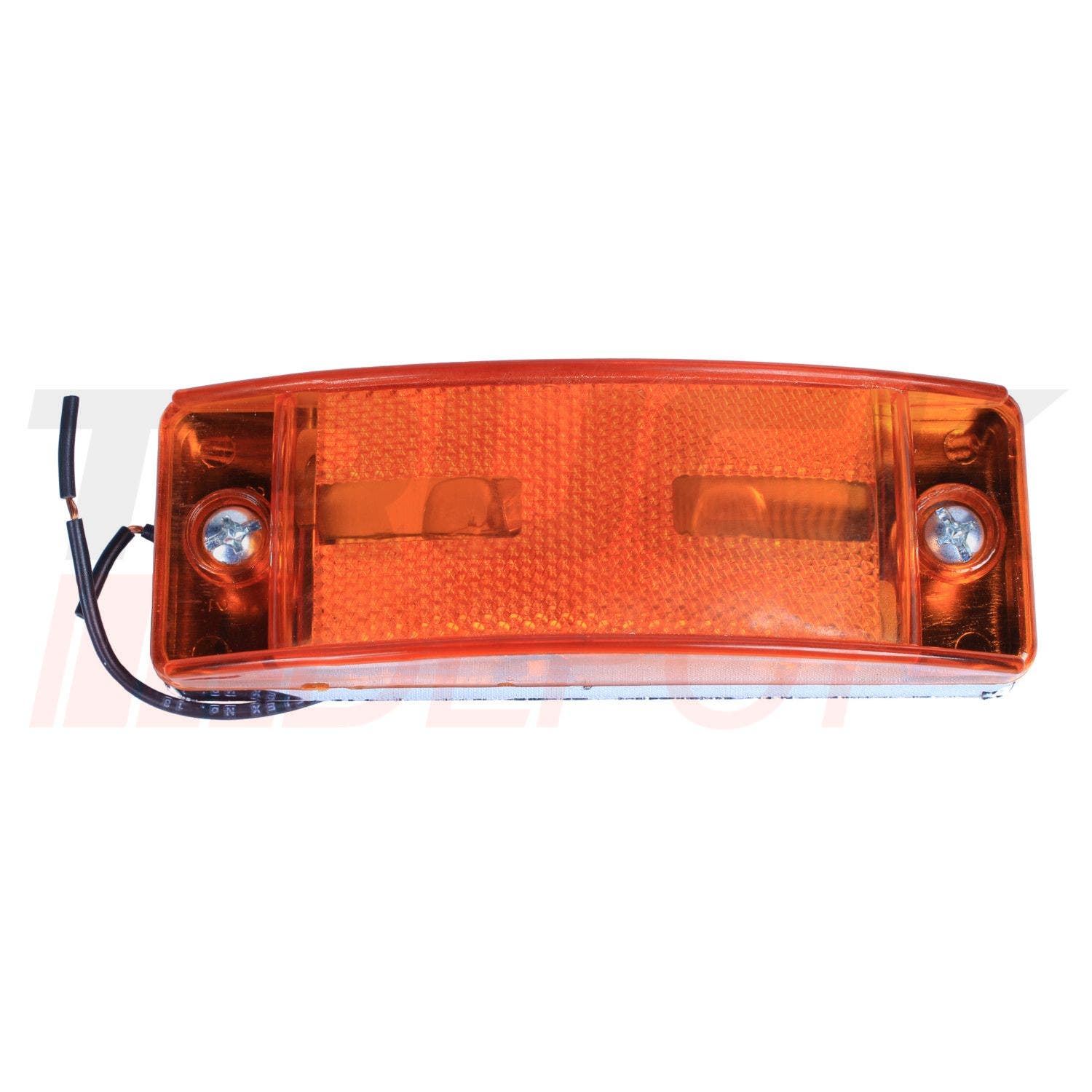 Lampara de visera Freightliner amarilla con base cromada