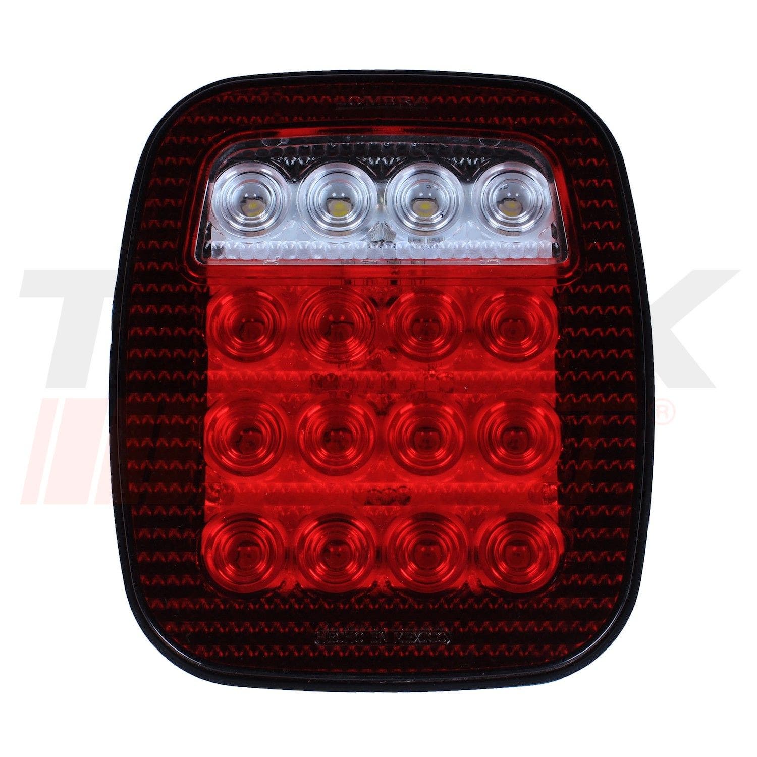 Stop cuadrado universal 15 LED con luz de retroceso