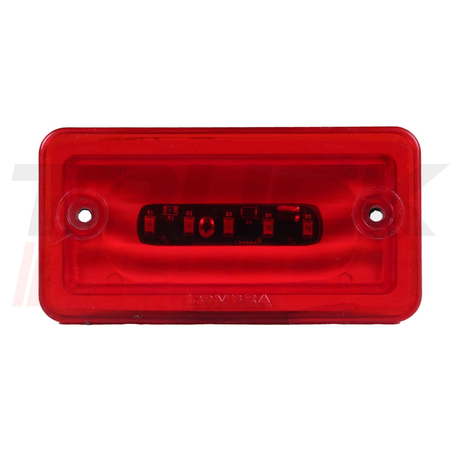Vía de 5 LED para visera Internarional roja