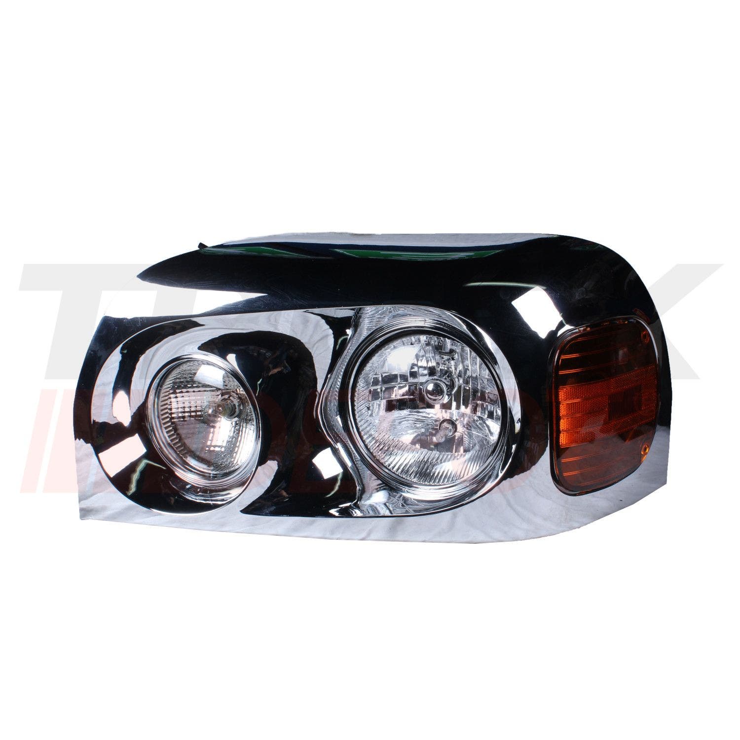 Faro delantero cromado para Freightliner Century izquierdo