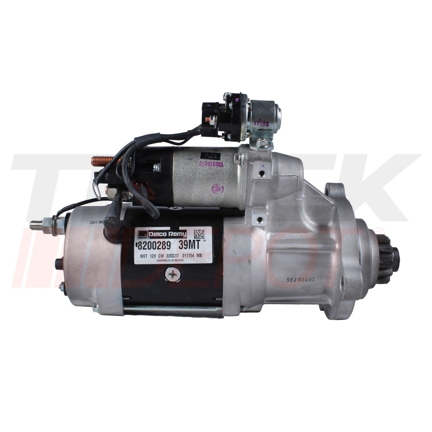 Motor arranque 39 mt de 11 dientes Delco Remy 12V fija