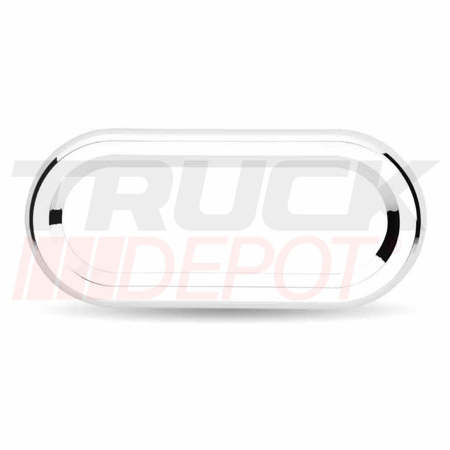 Aro de acero inoxidable Ovalado para stop de  6"  - - Marca TRUX