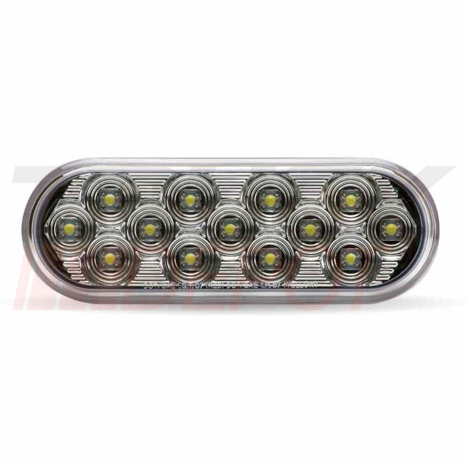 Luz LED Ovalada blanca de 6" - 13 Diodos LED - 12V - Marca TRUX