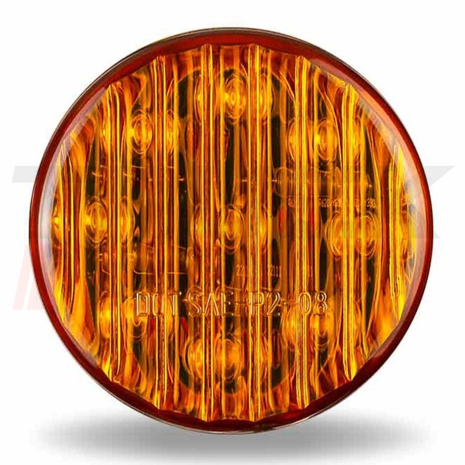 Stop Redondo amarilla de 2"  de 9 LED -12V - Marca TRUX