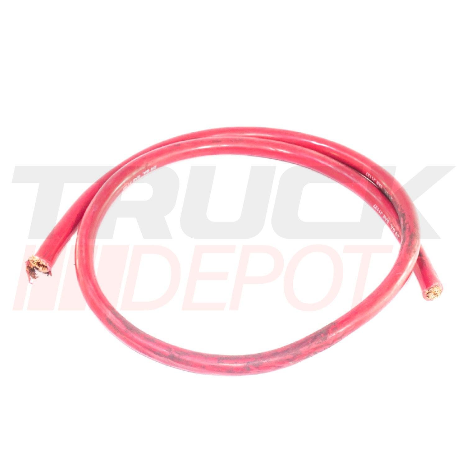 Pie de cable eléctrico para batería 2/0 forro rojo