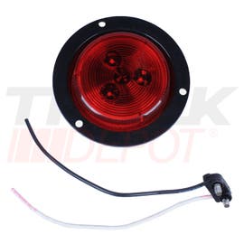 Stop de 2 1/2" de 3 LED base negra de 3 tornillo rojo