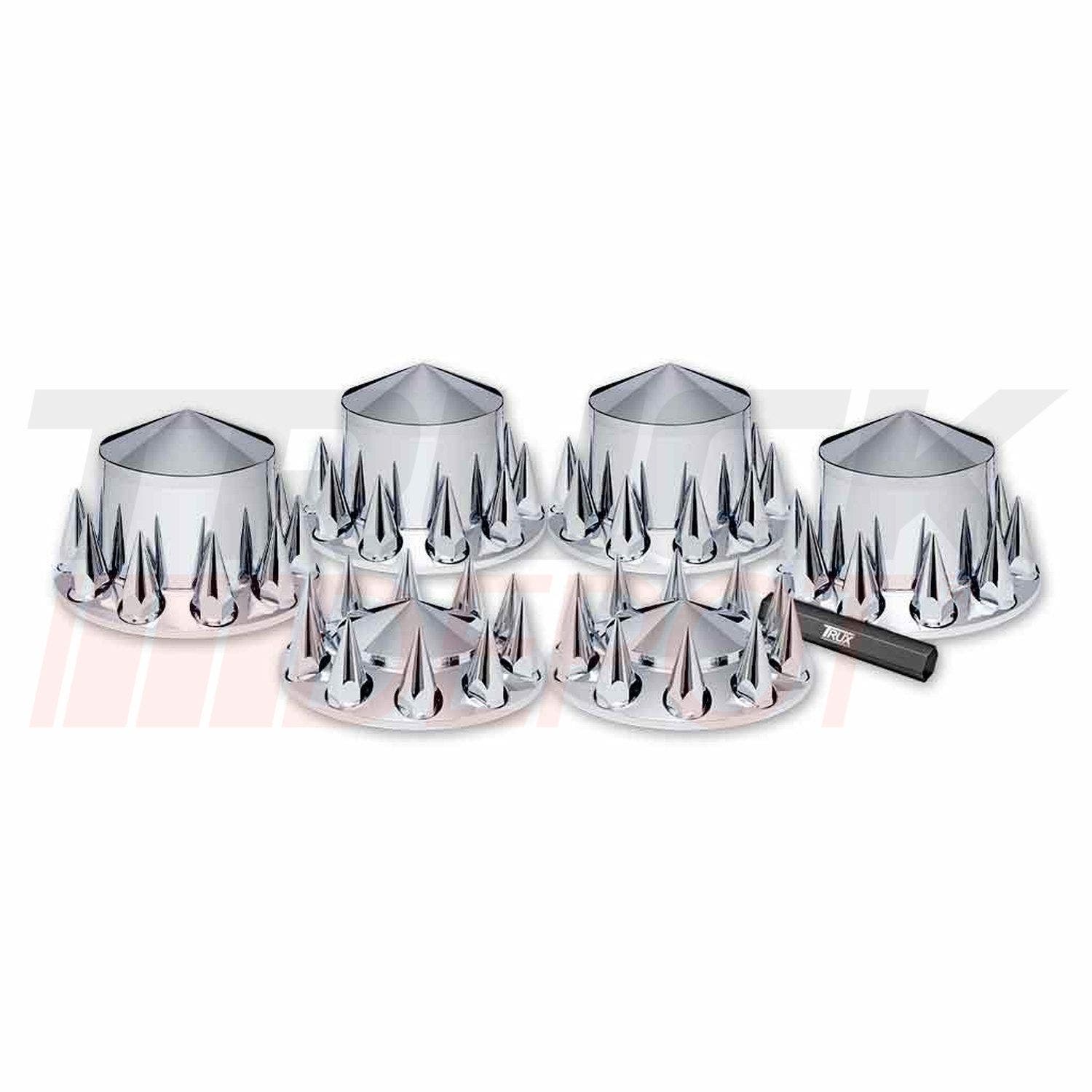 Kit Completo de tapaderas Delantera y Trasera tipo punta - Plástico ABS Cromado  - Marca TRUX
