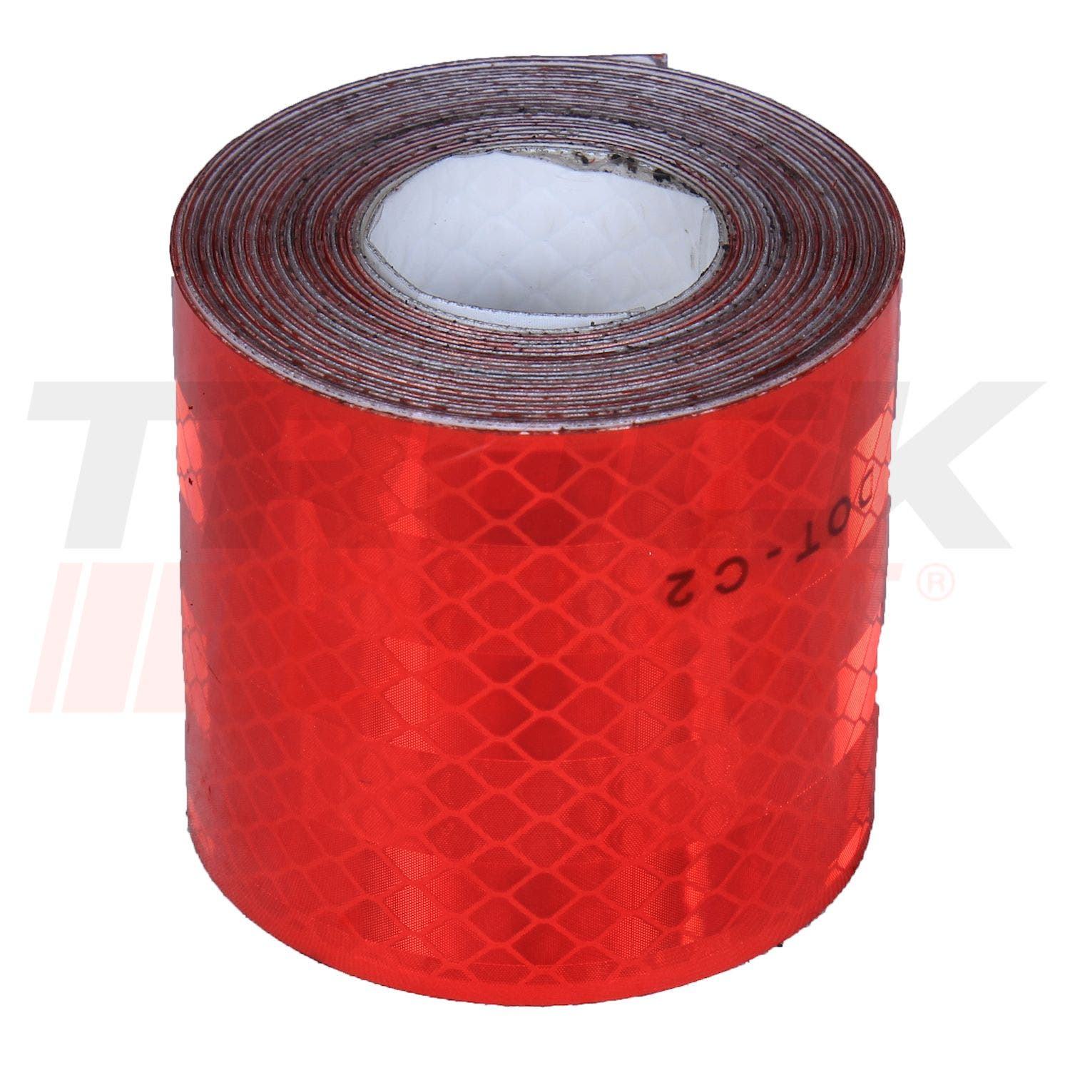 Pie de cinta reflectiva 3m 6" x 6" rojo/blanco (x150´)