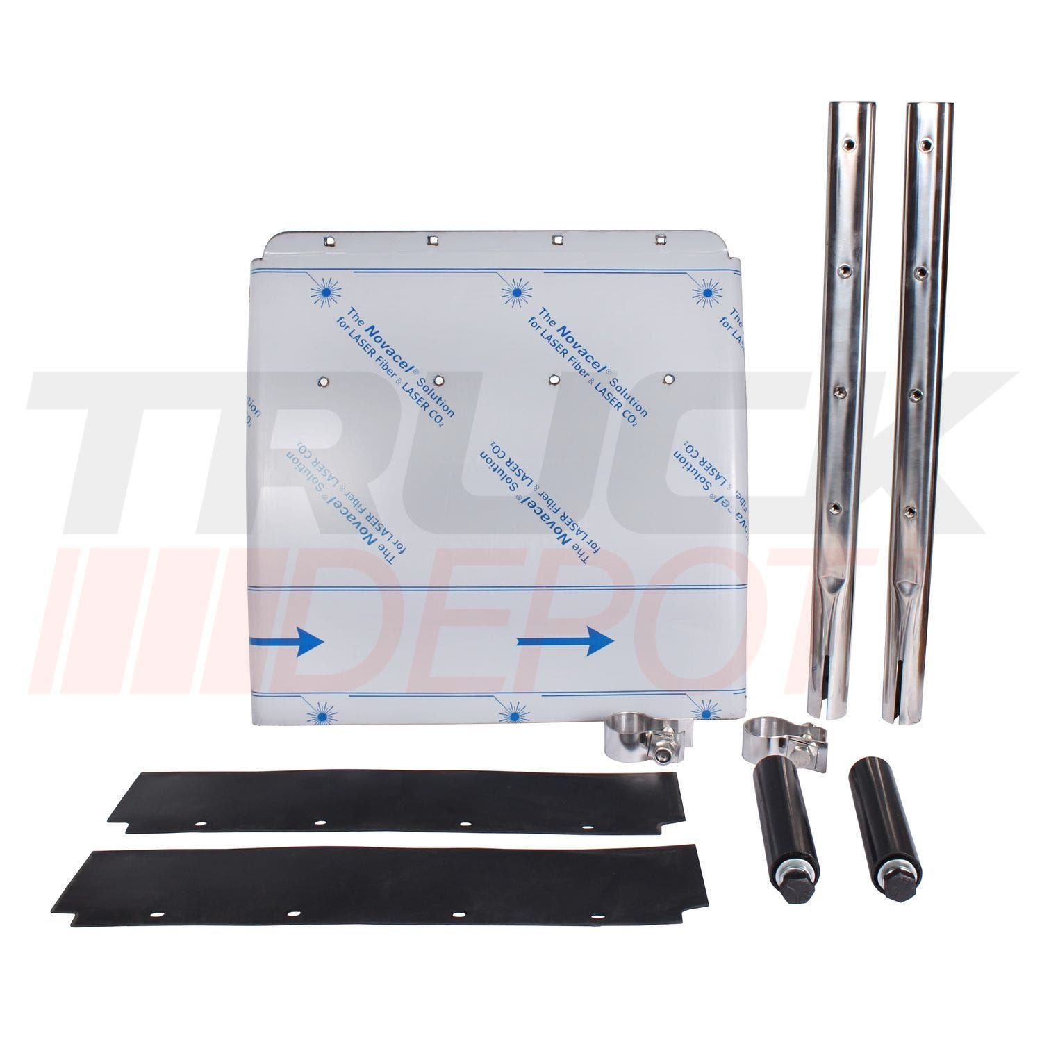 Juego de guardafango delantero metalico