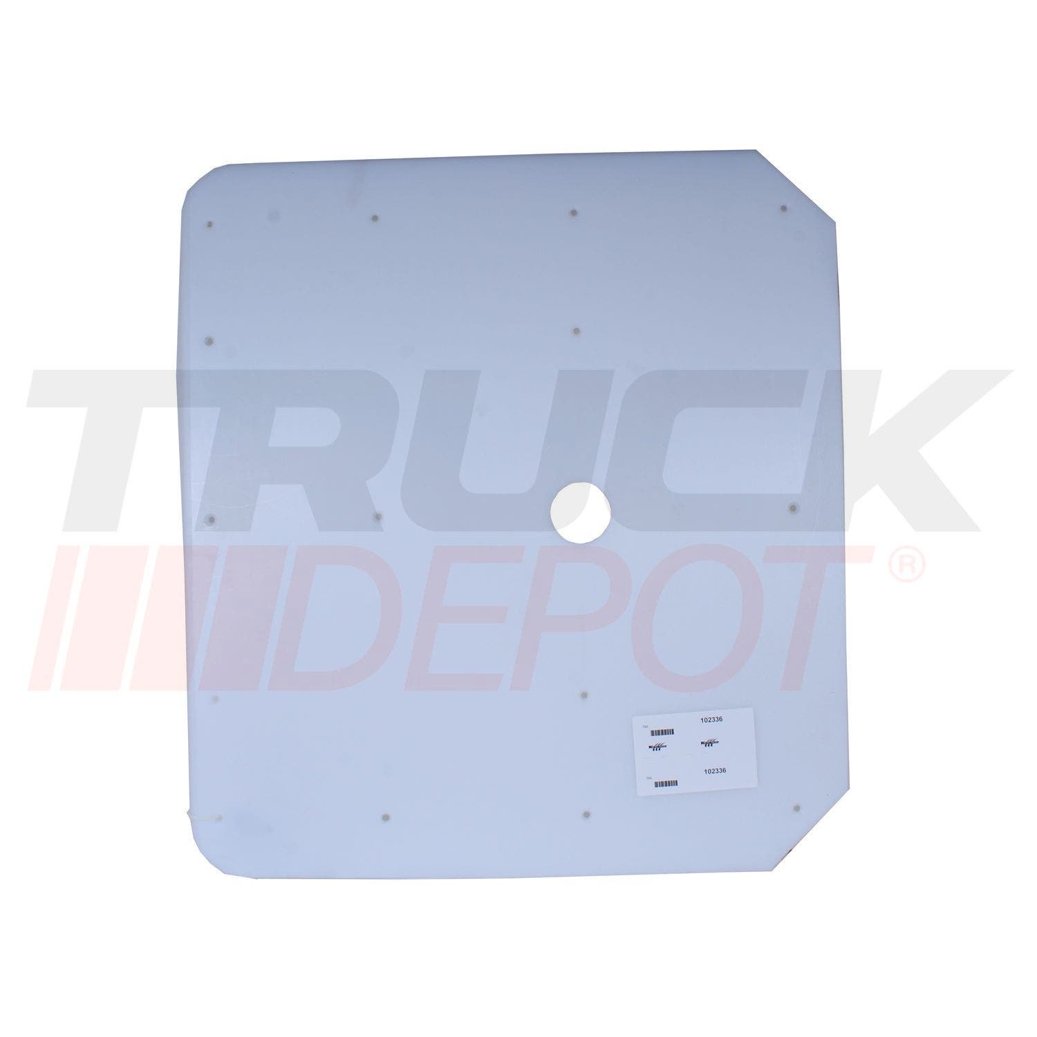 Placa antidesgastante (36" x 33" x 1/4") distancia del perno rey 21" - 24")