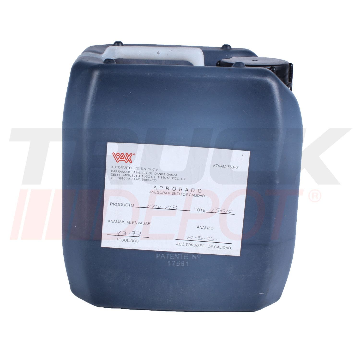 Pegamento negro Vax para friccion